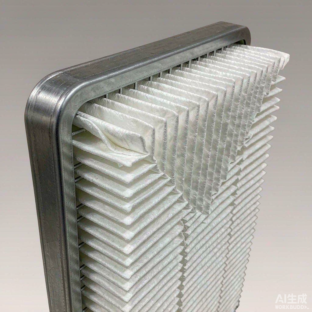 初效板式耐水洗折叠过滤器产品结构
